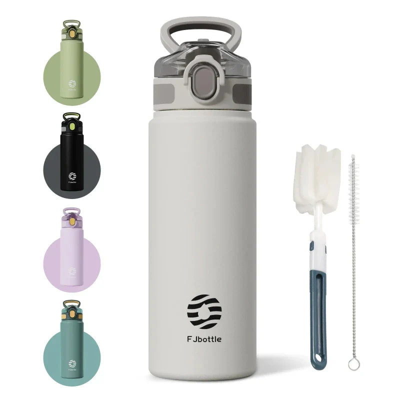 Gourde Isotherme Deluxe avec Paille intégrée