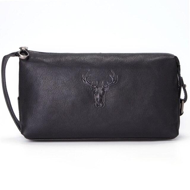 Trousse de Toilette Homme Deep Forest™ en Cuir Noir