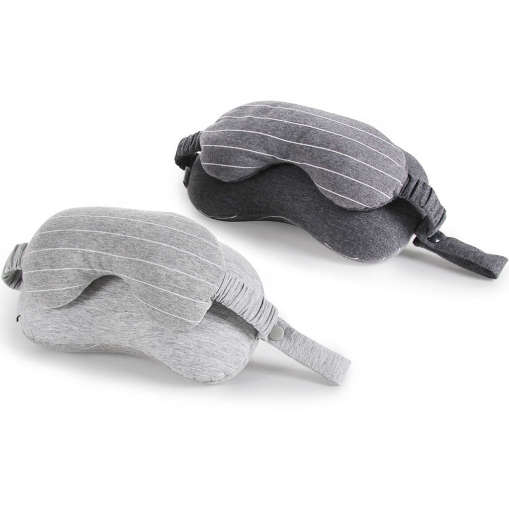 Coussin de Voyage et Masque de Nuit 2-en-1