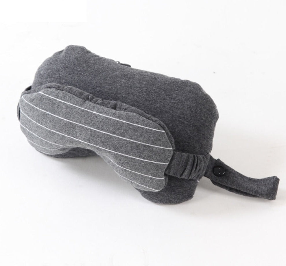 Coussin de Voyage et Masque de Nuit 2-en-1