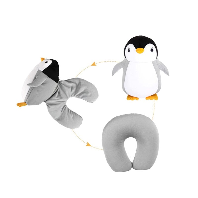 Coussin de Voyage Pingouin 2-en-1