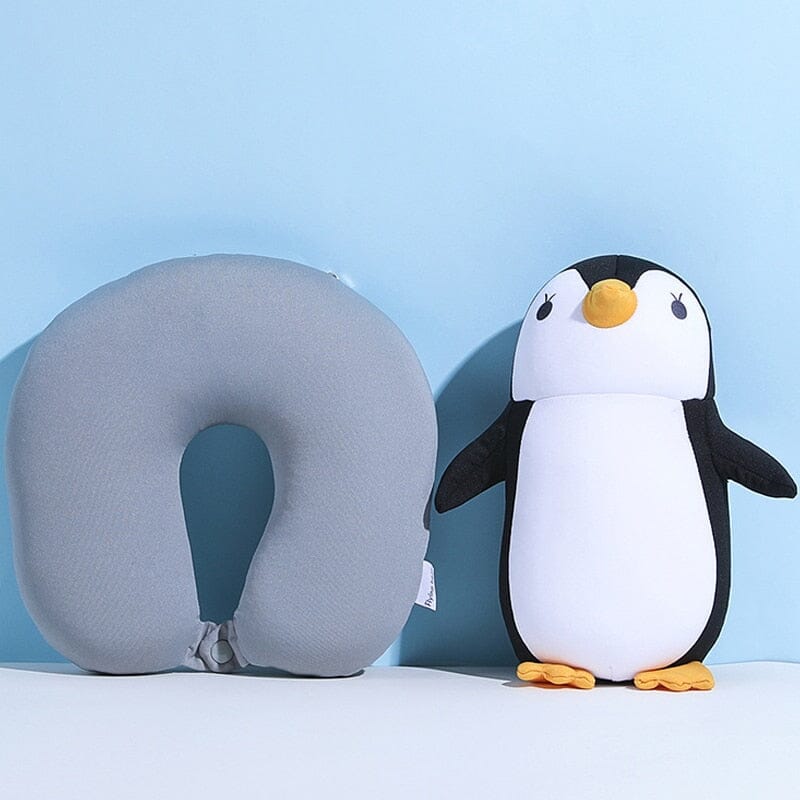 Coussin de Voyage Pingouin 2-en-1