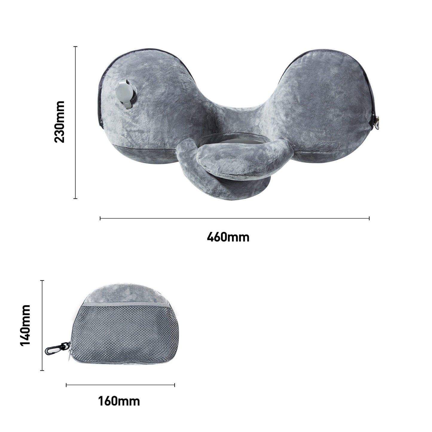 Coussin de Voyage Gonflable NeckPillow Foldable