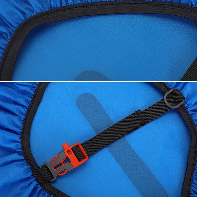 Housse de Pluie Sac à Dos Bleu Ciel avec Bande Réfléchissante