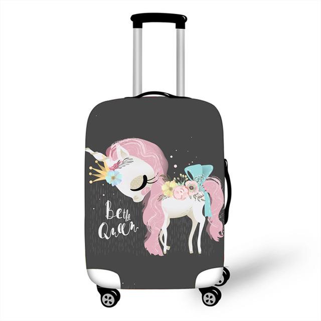 Housse de Valise Licorne "Be The Queen"