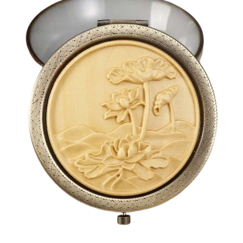 Miroir de Poche en Bois Chic