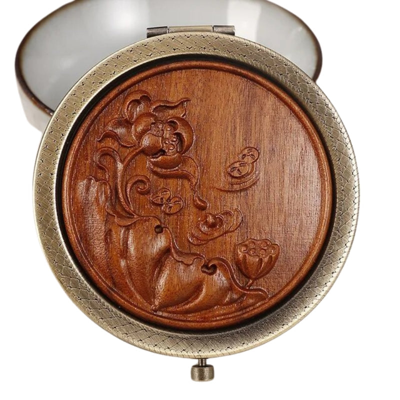 Miroir de Poche en Bois Chic