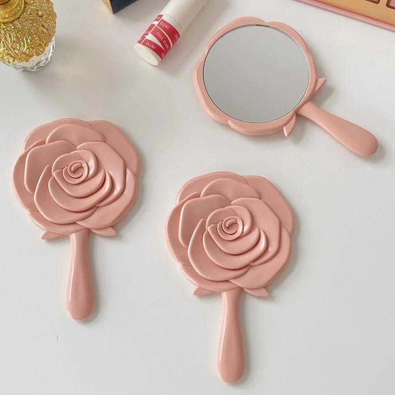 Miroir de Poche Rose Glamour