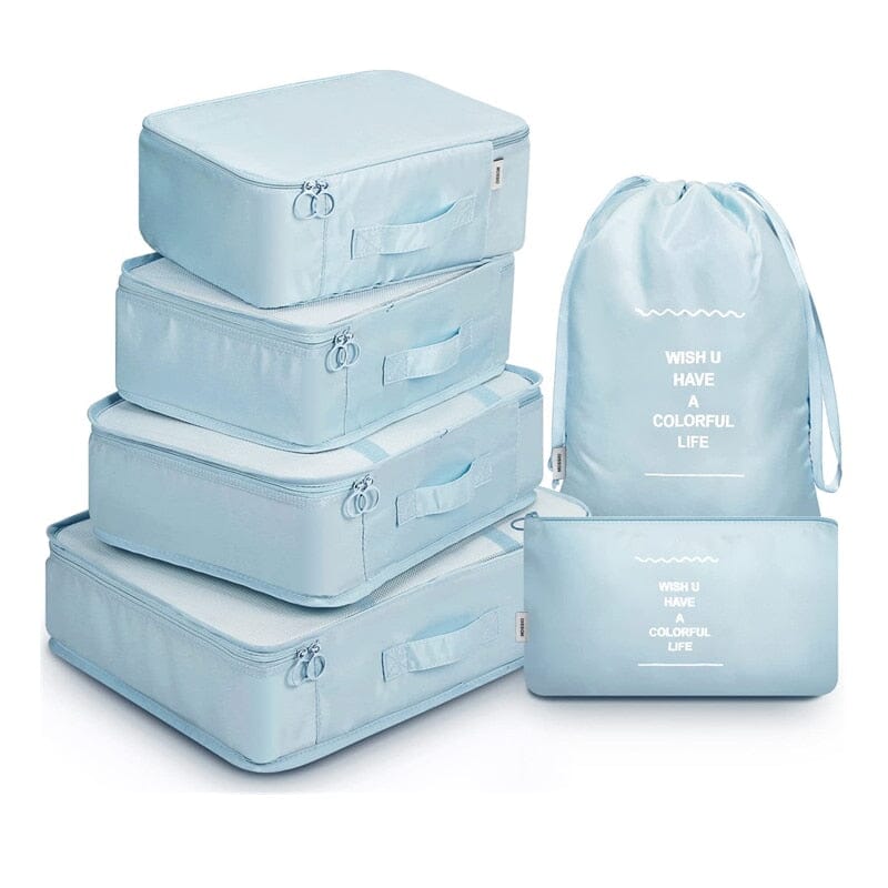 Ensemble de Pochettes Organisatrices pour Valise (Lot de 6)