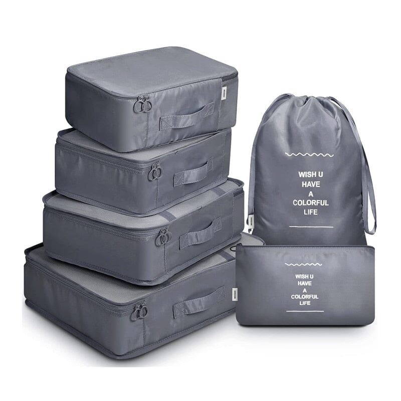 Ensemble de Pochettes Organisatrices pour Valise (Lot de 6)