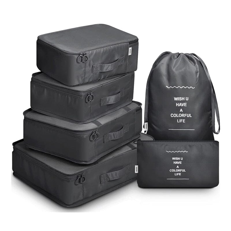 Ensemble de Pochettes Organisatrices pour Valise (Lot de 6)