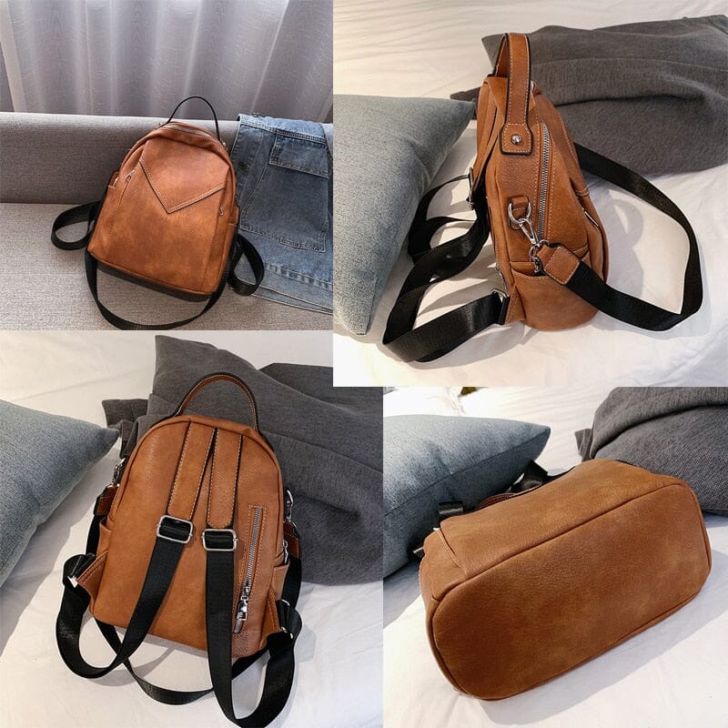 Sac à Dos Femme Vintage Marron