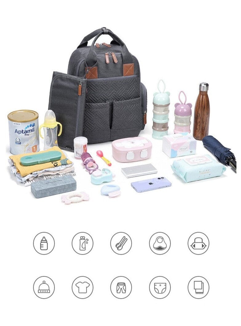 Sac à Dos à Langer Bébé + Tapis à Langer