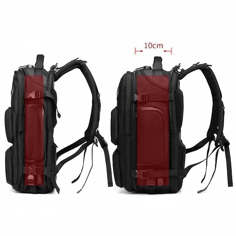 Sac à Dos Antivol Extensible avec Multiples Compartiments