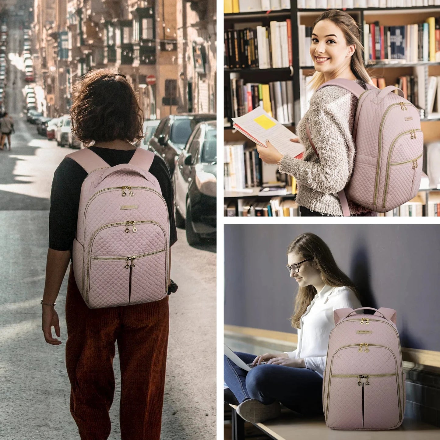 Sac à Dos Femme pour Ordinateur 15.6"