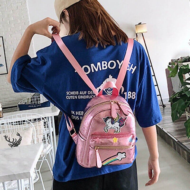 Sac à Dos Licorne Brillant pour Ado