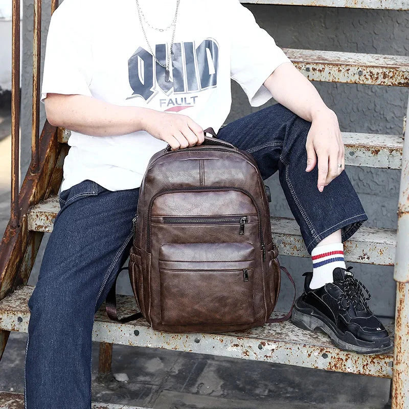 Sac à Dos Vintage USB Connecté
