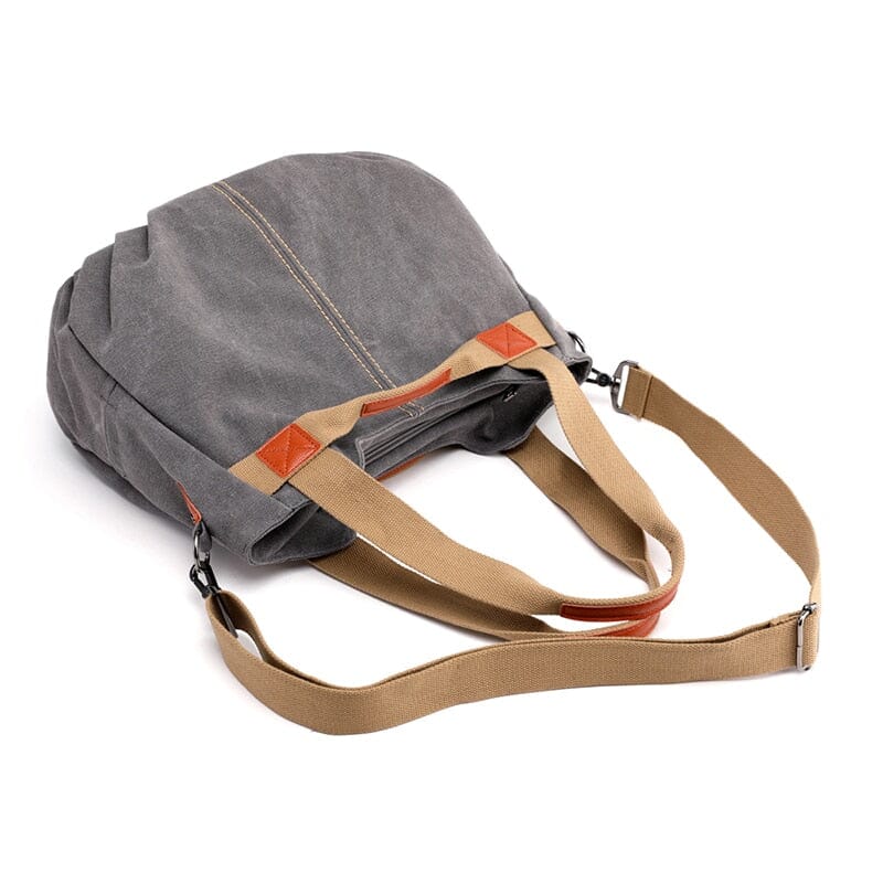 Sac de Voyage Femme Vintage en Toile Canvas