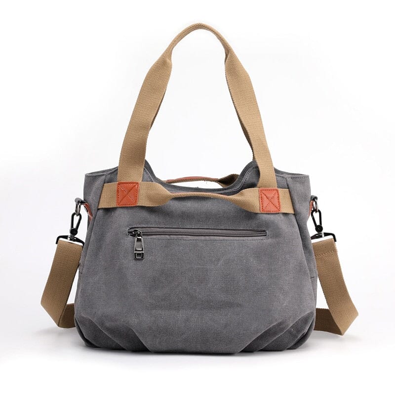 Sac de Voyage Femme Vintage en Toile Canvas
