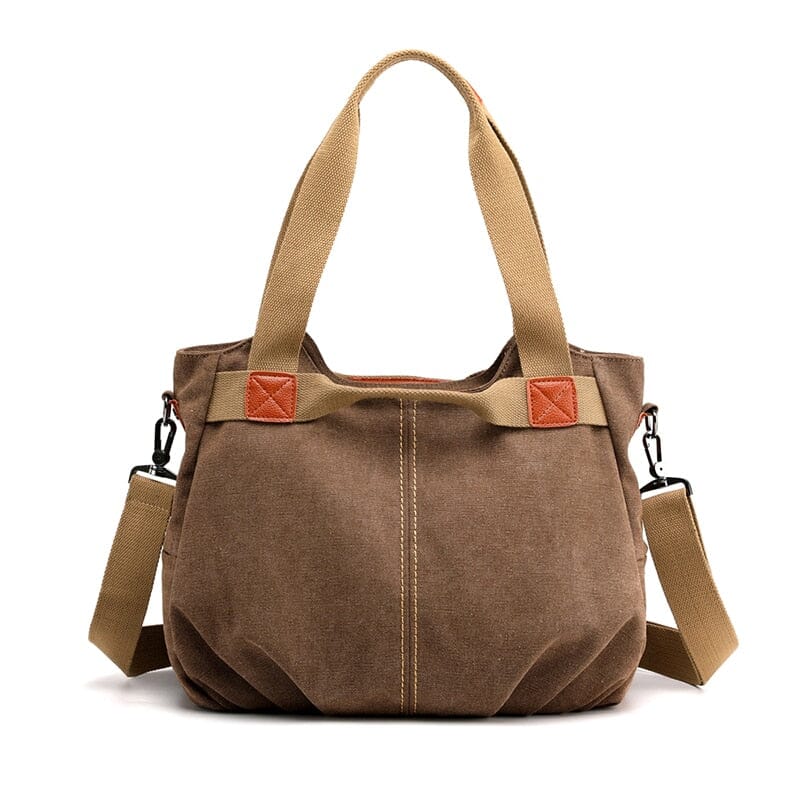 Sac de Voyage Femme Vintage en Toile Canvas