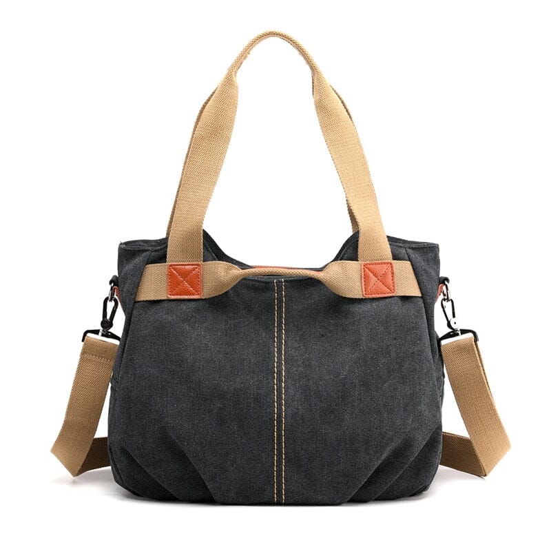 Sac de Voyage Femme Vintage en Toile Canvas