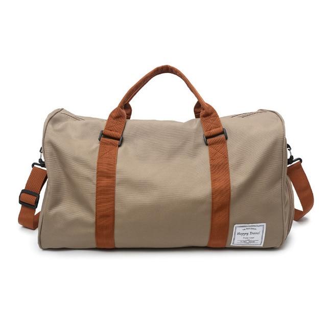 Sac de Voyage Happy Travel avec Compartiment Chaussures (Camel)
