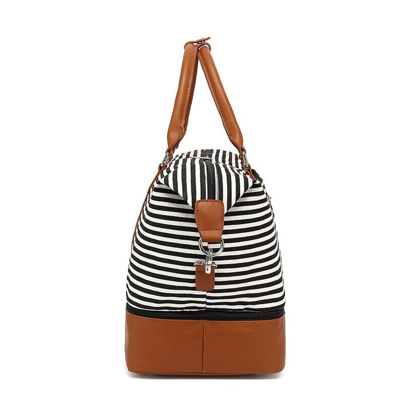 Sac de Voyage Femme Week-End Marin Rayé