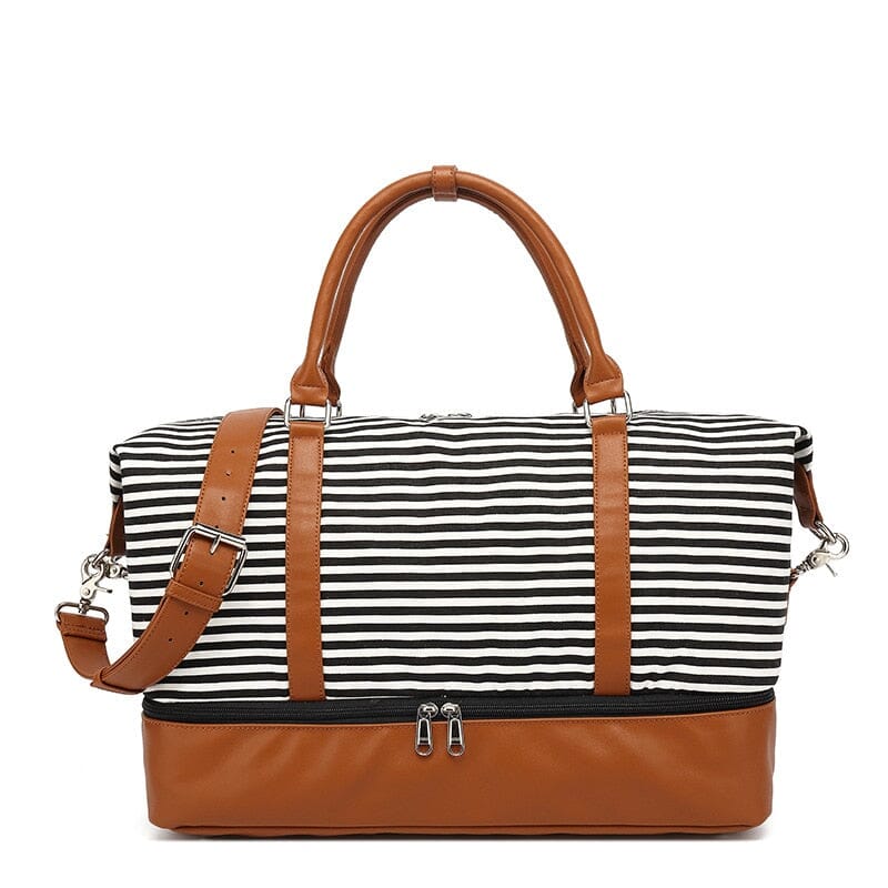 Sac de Voyage Femme Week-End Marin Rayé