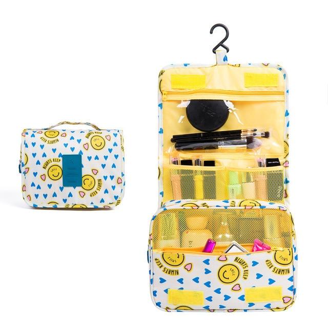 Trousse de Toilette de Voyage Smiley Jaune - DreamyTravel