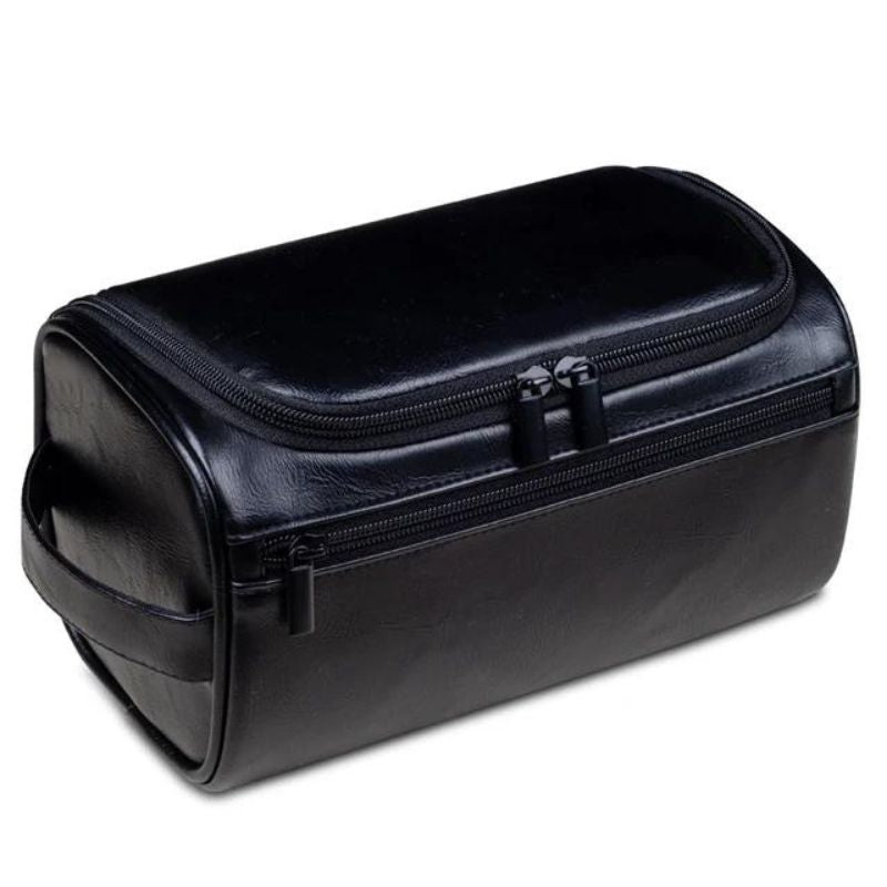 Trousse de Toilette pour Homme en Simili Cuir