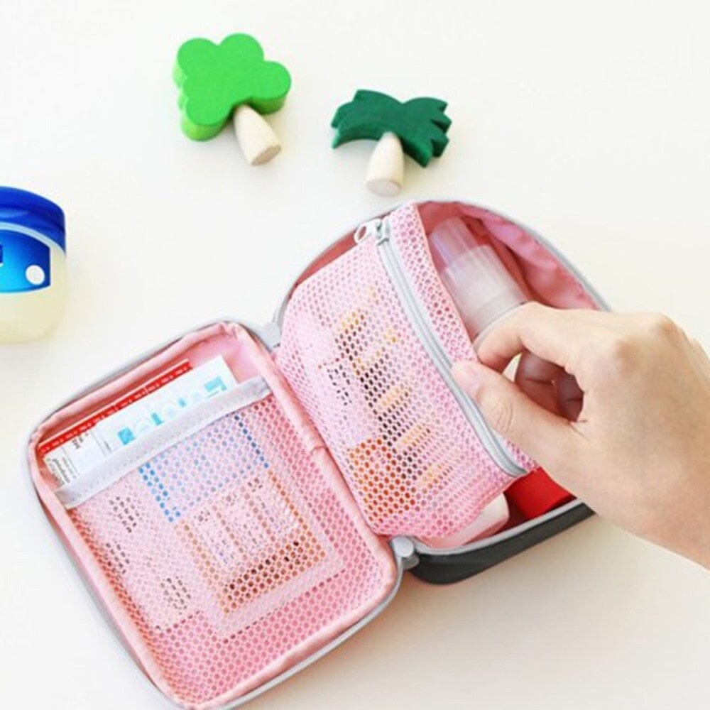 Trousse de Voyage Pharmacie Vide - Rose