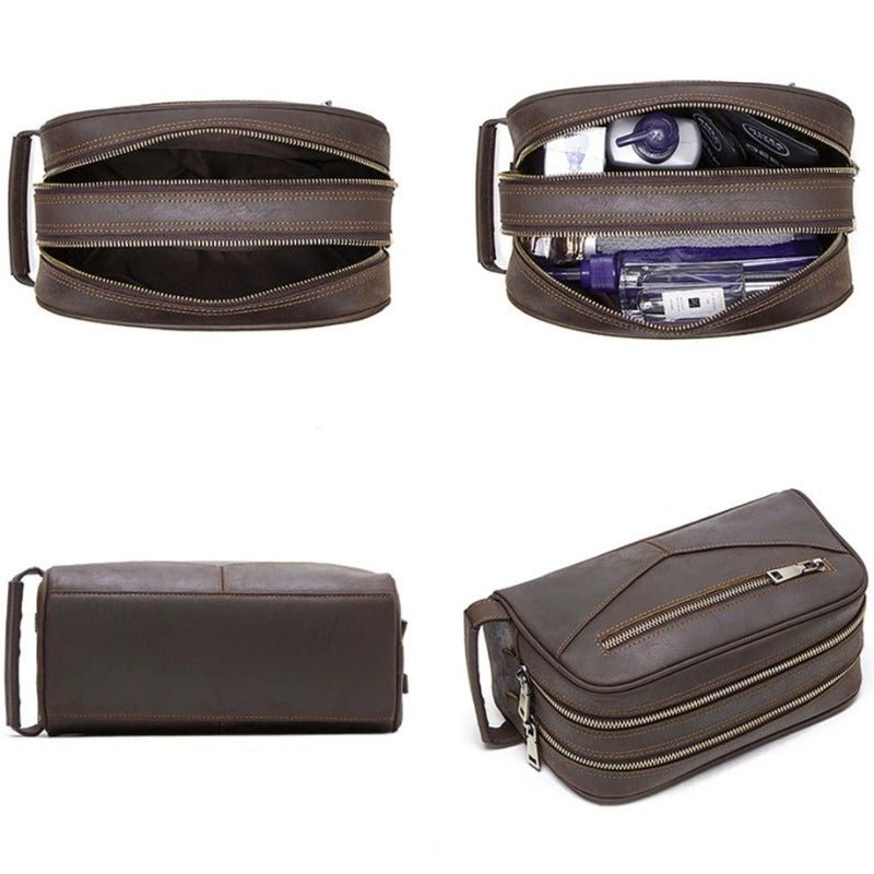 Trousse de Toilette en Cuir  Élégante