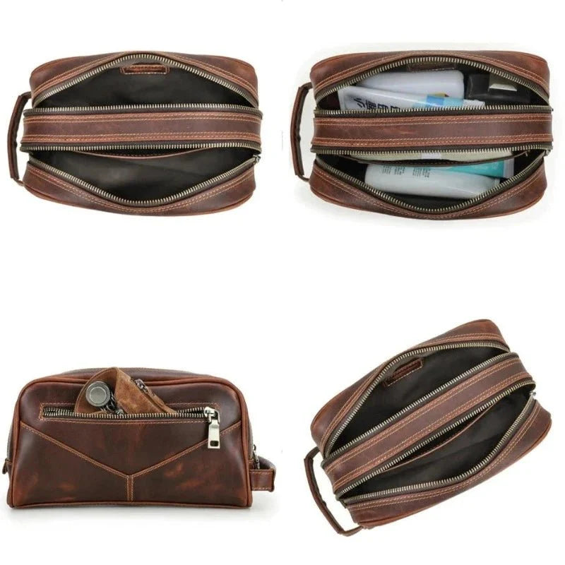 Trousse de Toilette en Cuir  Élégante