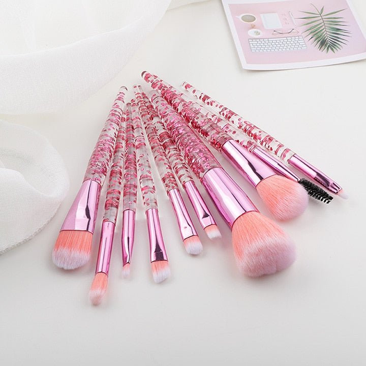 Pinceaux de maquillage Crystal Clear