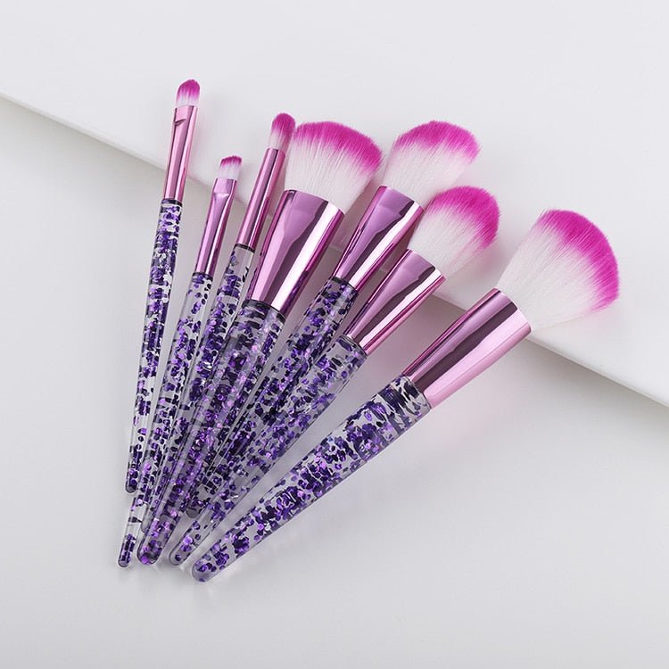 Pinceaux de maquillage Crystal Clear