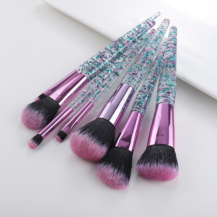 Pinceaux de maquillage Crystal Clear