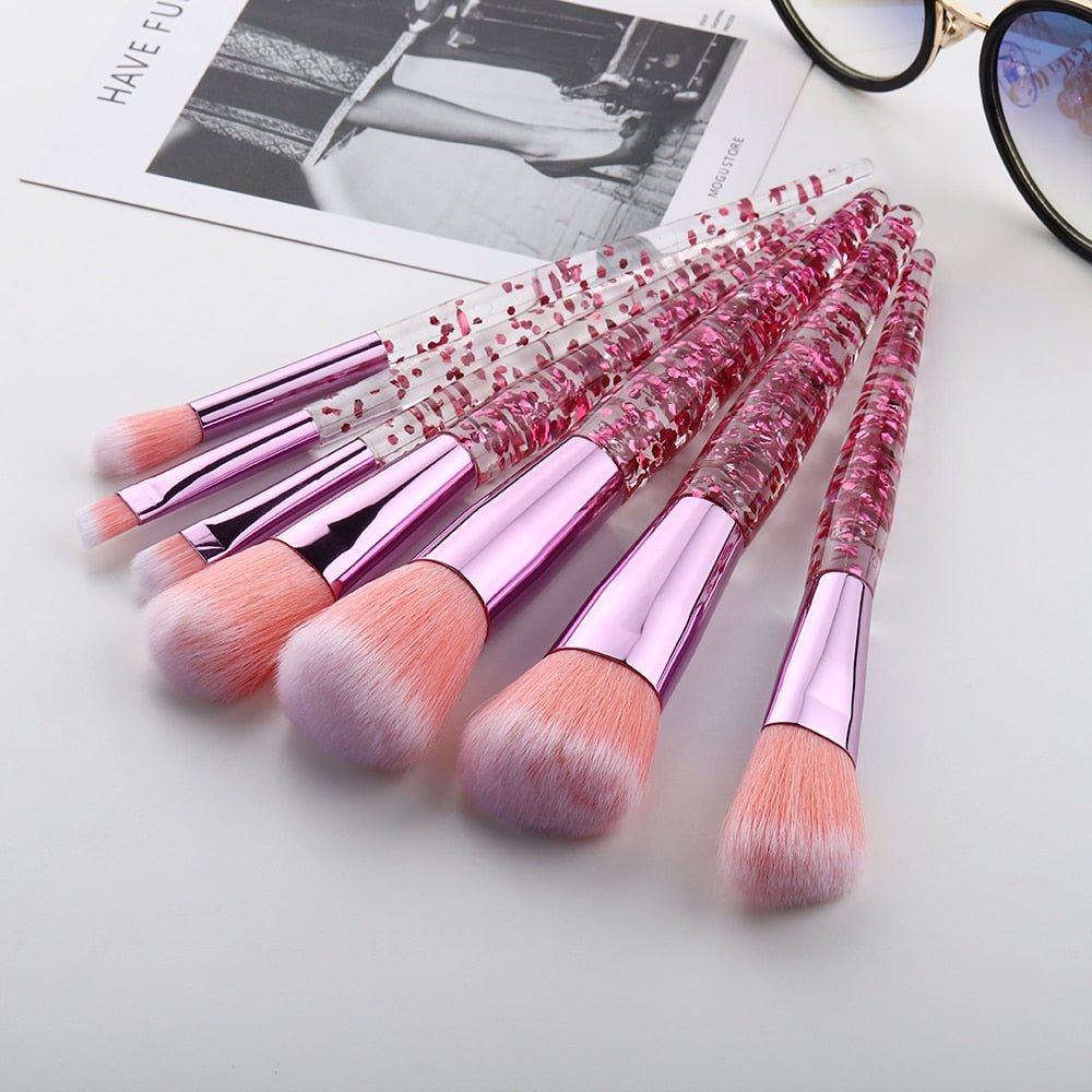 Pinceaux de maquillage Crystal Clear