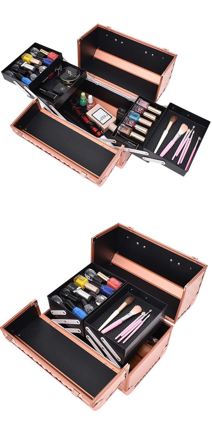 Mallette de Maquillage Rose Gold Glam