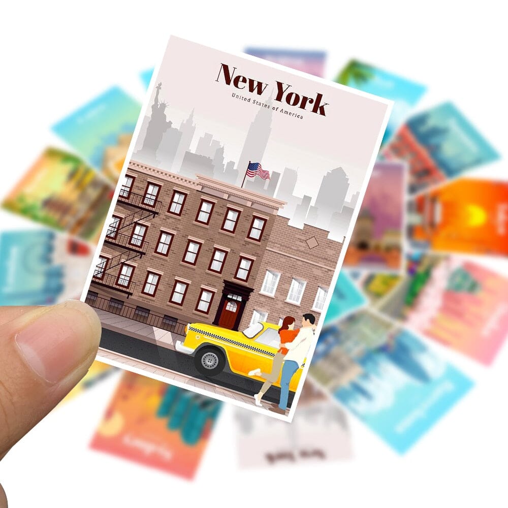 Pack de 25 Stickers Citiescape
