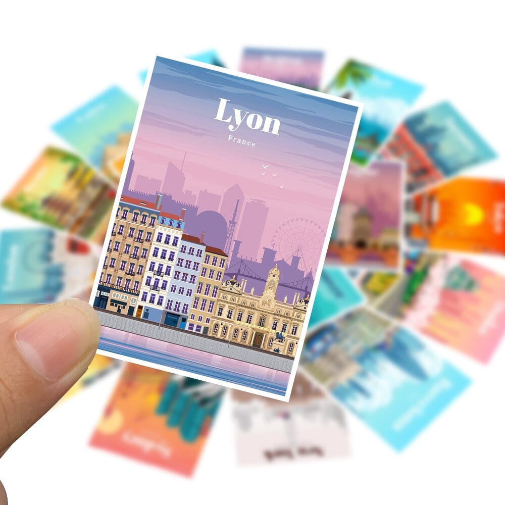 Pack de 25 Stickers Citiescape