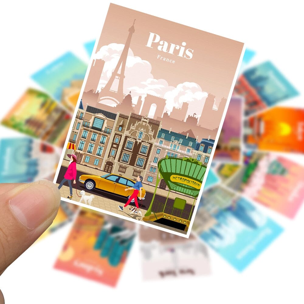 Pack de 25 Stickers Citiescape