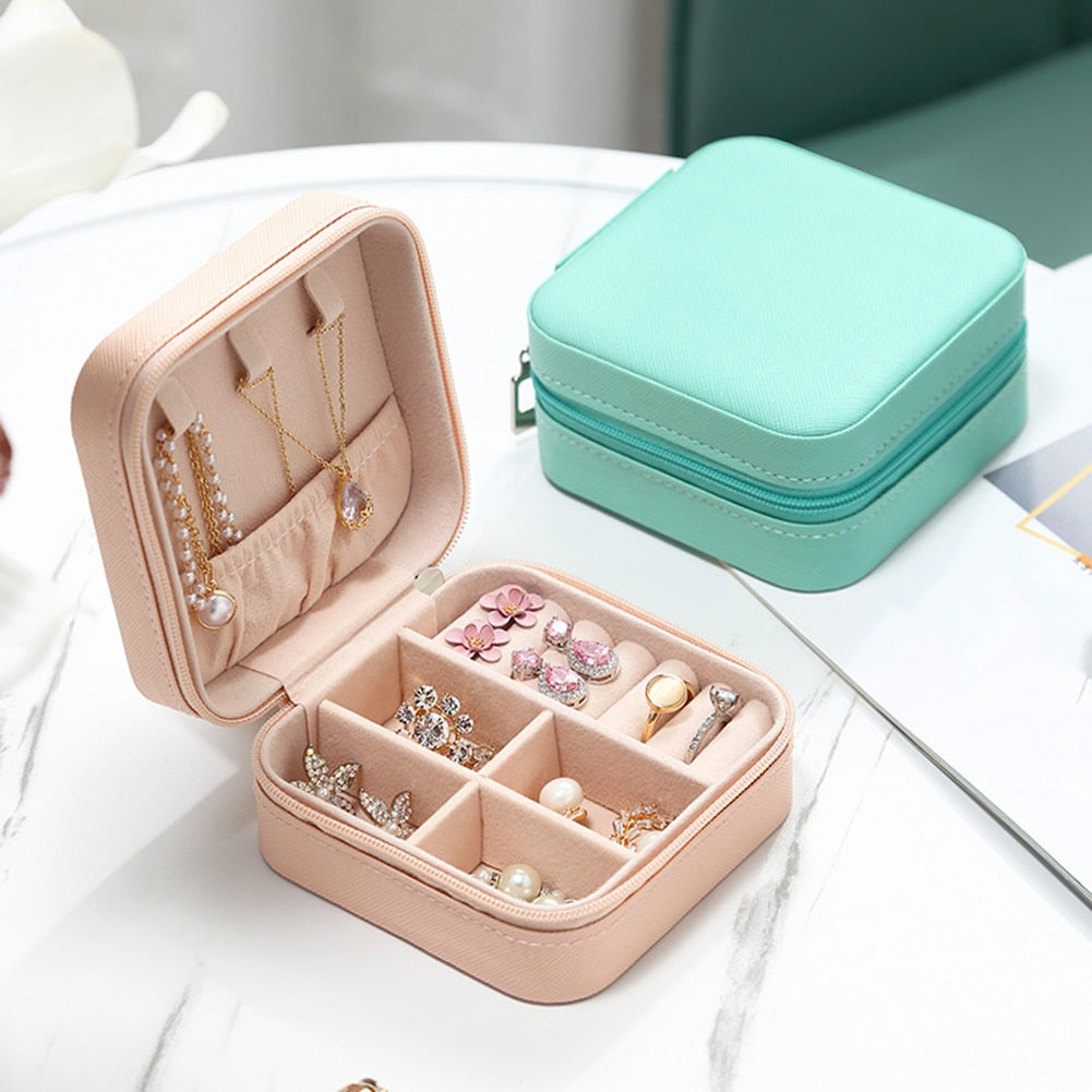 Boîte à Bijoux Carrée idéale pour les Voyages
