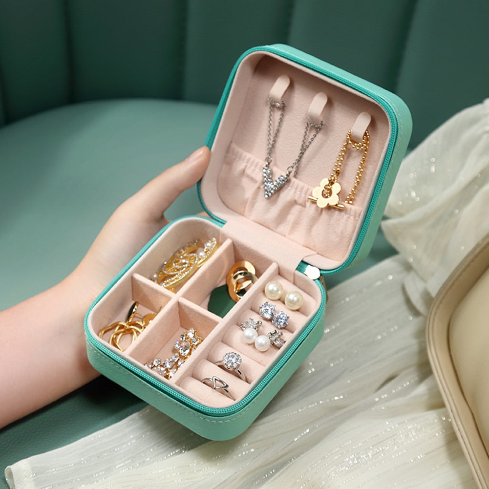 Boîte à Bijoux Carrée idéale pour les Voyages
