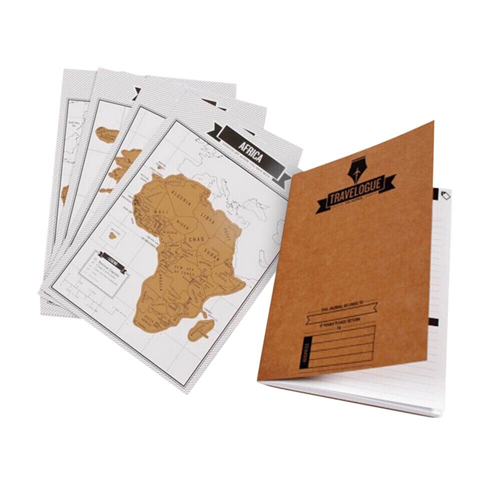 Travelogue avec Cartes du Monde Scratchable