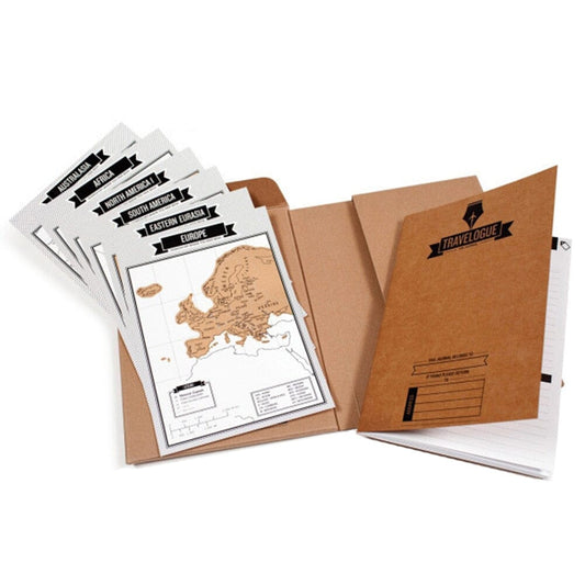 Travelogue avec Cartes du Monde Scratchable