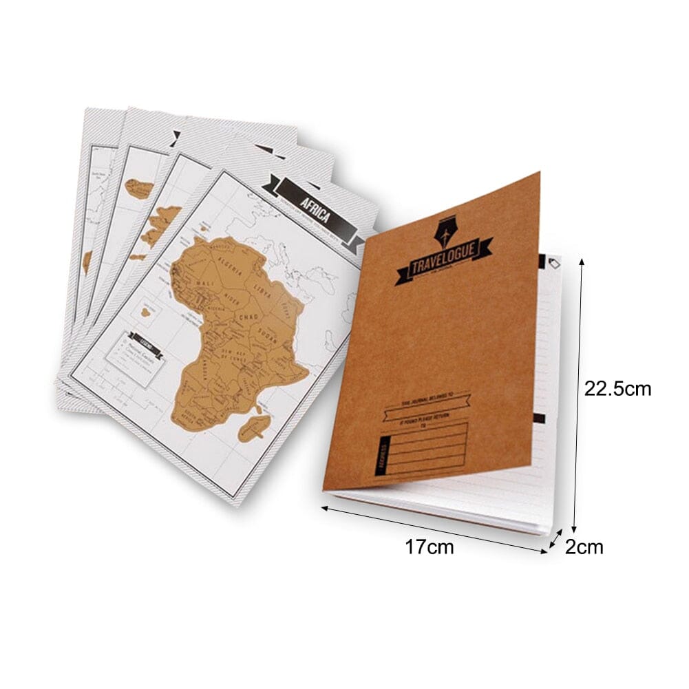 Travelogue avec Cartes du Monde Scratchable