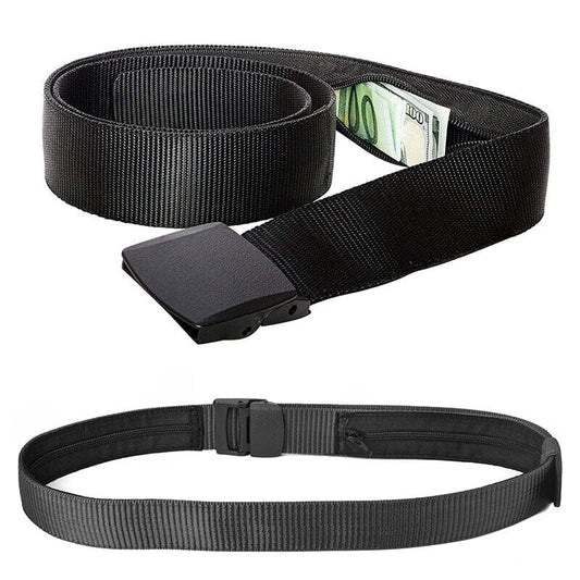 Ceinture Antivol Cache-Billets (Noir)