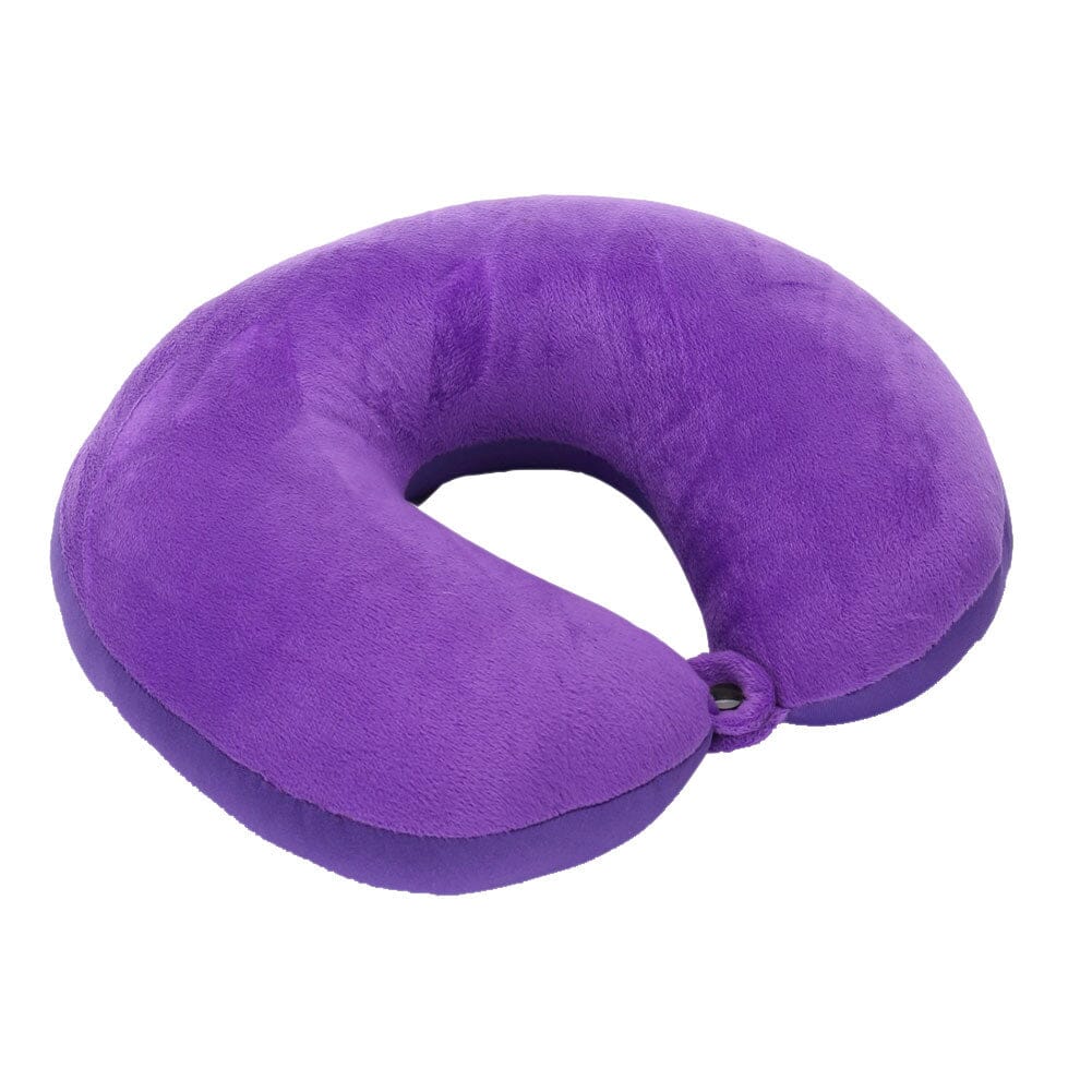 Coussin de Voyage Microbilles Confort Violet - Voyagez en Confort à tout moment!