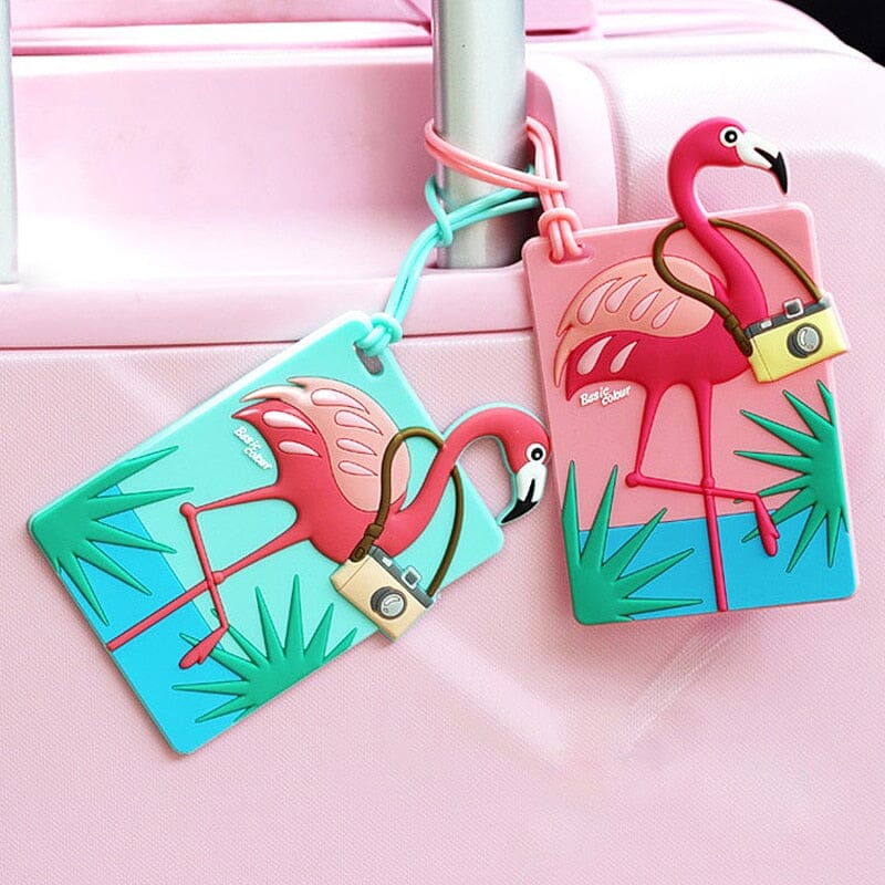 Étiquette Bagage Flamingo Trotter