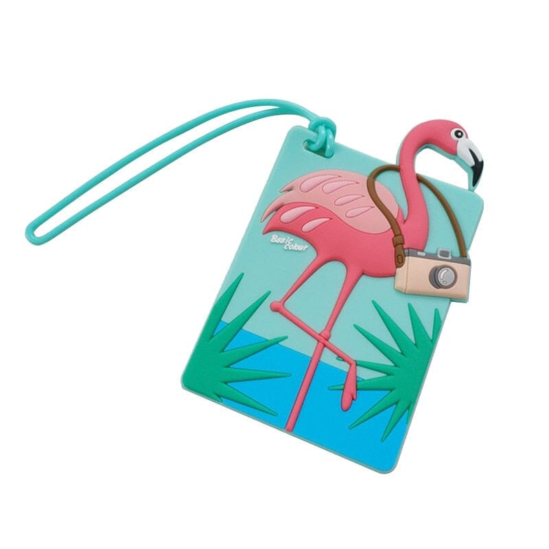 Étiquette Bagage Flamingo Trotter